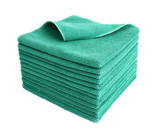 HULK - Window Cleaning Towels - 10 Pack Green Microfibers