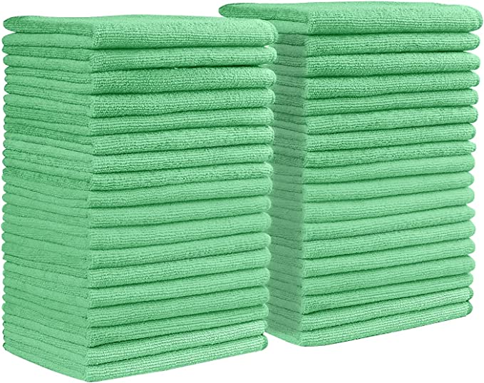 HULK - Window Cleaning Towels - 30 Pack Green Microfibers