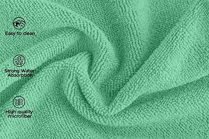 HULK - Window Cleaning Towels - 30 Pack Green Microfibers